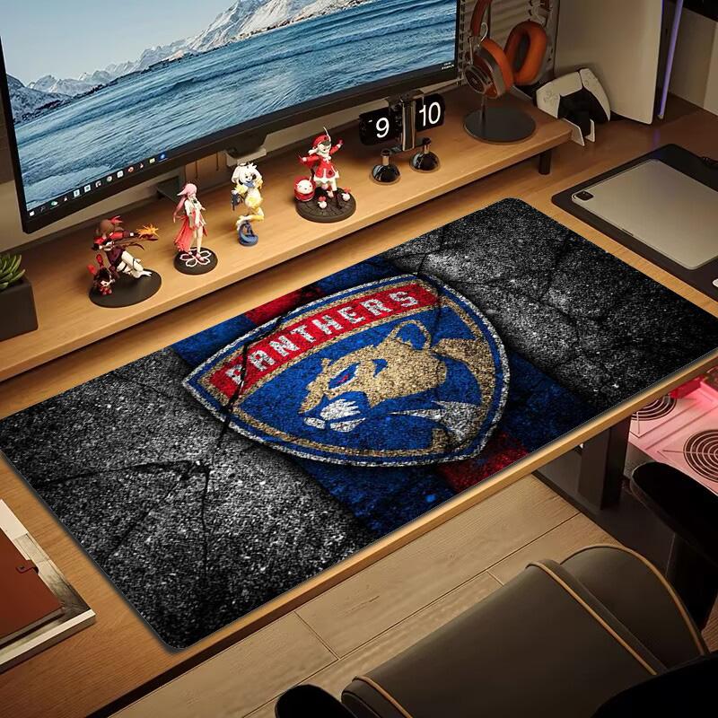 Florida Panthers Color Mouse Pad Large Gaming Table Cushion Non-slip Laptop Tablet Big Mousepad XXL Mat Mini PC Playmat With Lock Edge