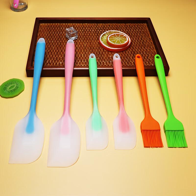 Large Silicone Baking Spatula & Oil Brush Set