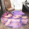 Kpop Girls Chair Mat Round Rug-Office Carpet, Non-slip, Suitable for Living Rooms, Bedrooms Decor.1205477a