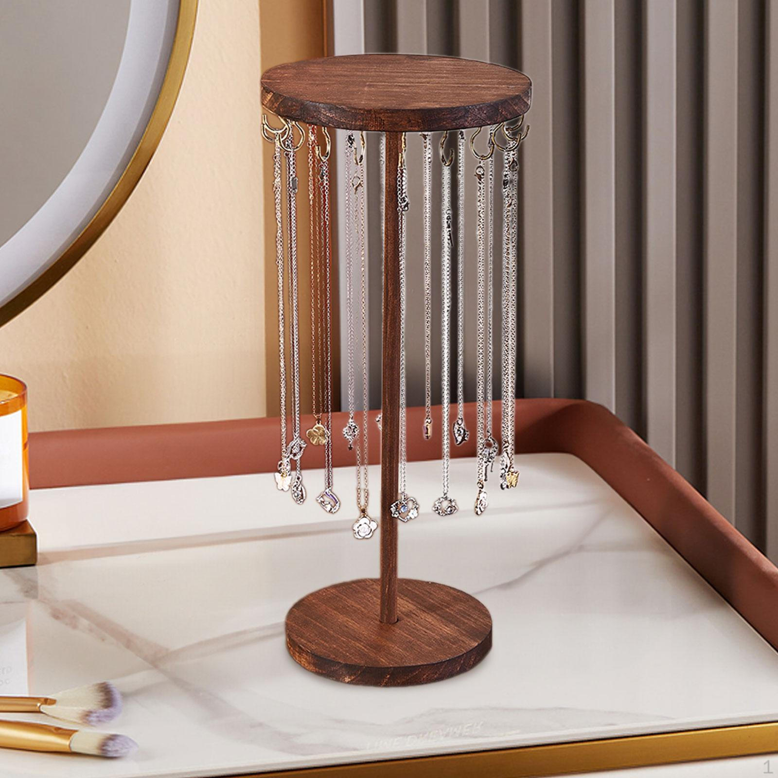 

Jewelry Display Stand with 12 Hooks, Holder for Bracelets And Necklaces, Watches 12x25.5cm