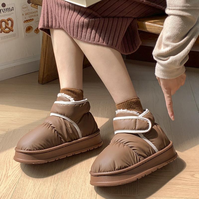 Fashion Snow boots for women new winter outerwear cotton shoes for men winter plush anti slip waterproof cotton boot zapatillas de mujer