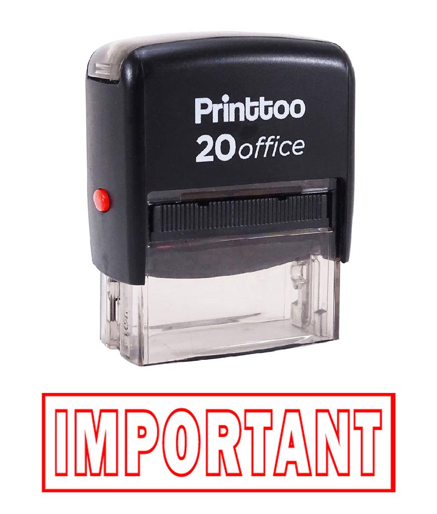 Printtoo Office Stationary IMPORTANT Self Inking Rubber Stamp Custom