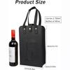 Felt Wine Bottle Bag Double Bottles Great Load Bearing Handheld Beverage Packaging Handbag Gift Wrap Storage Pouch Wine Tote Bag