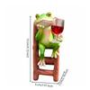 Cartoon Frog Ornament with Ladder Cute for Courtyard, Terrace