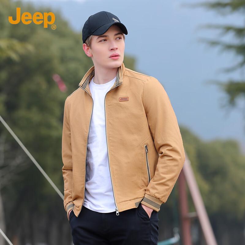 Jeep Men's Casual Stand Collar Work Jacket
