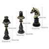 62KD Black/White Chess Statue Queen/King/Horse Sculpture for Sophisticated Home and Office Decoration Classical Designing
