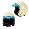 Universal 3/4 Helmet Visor Shield 3-Snap Helmet for Peak Lens Odorless Retro Len