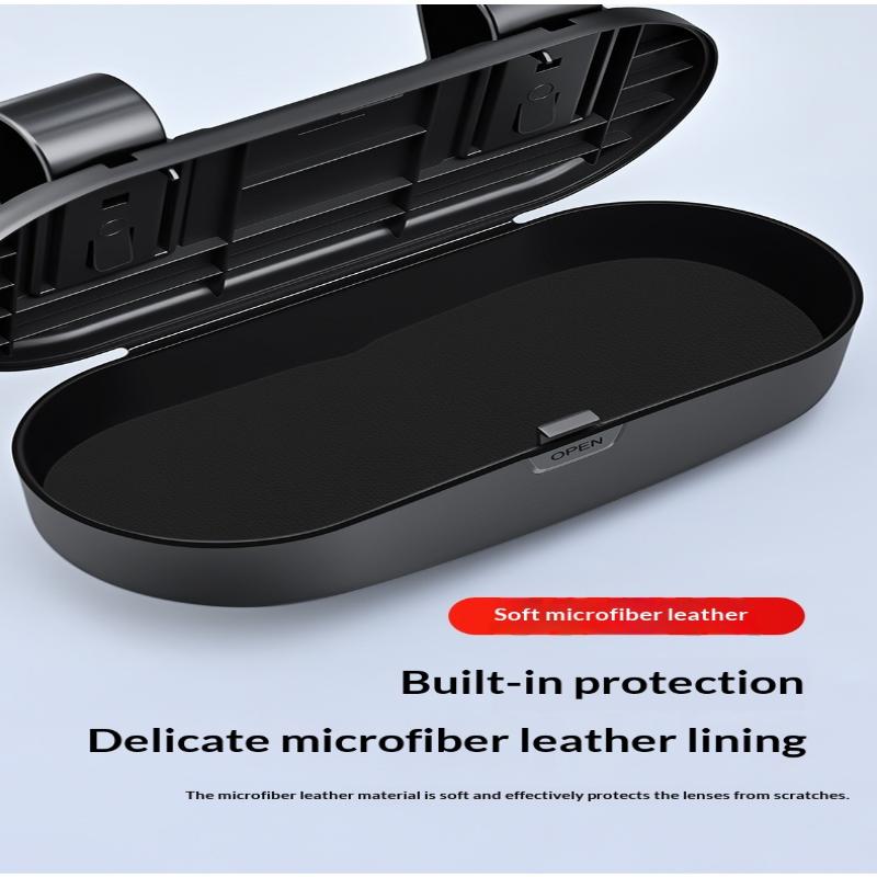 Cutie Ochelari Auto Suport Portabil Ochelari de Soare Auto Suport Ochelari de Condus Carcasă Ochelari Cutie Depozitare Multifuncțională Parasolar