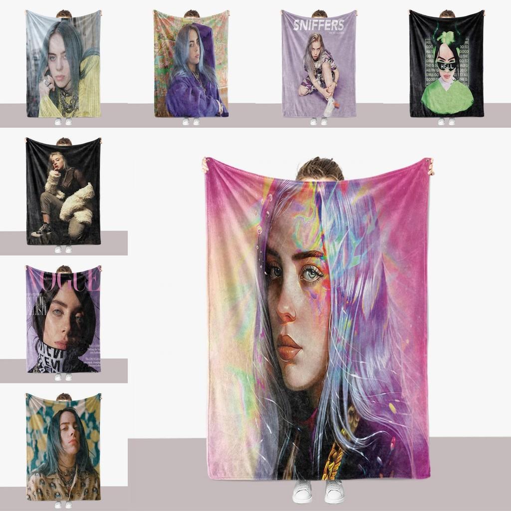 Eilish Billie Thick Blanket Double Sided Fuzzy Blanket Bedroom Supplies Lounge