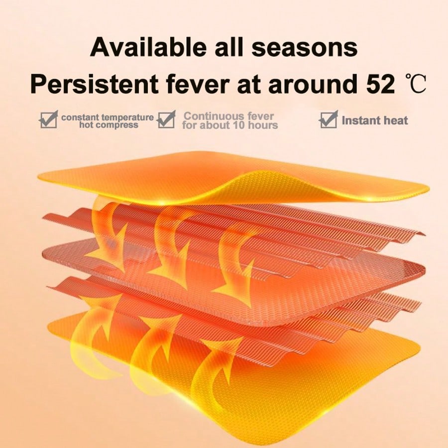 1/5/10 Pairs Portable Heating Pads, Wearable Heater, Hand/Foot Warmer Pads, Self-Heating Pad, Detach