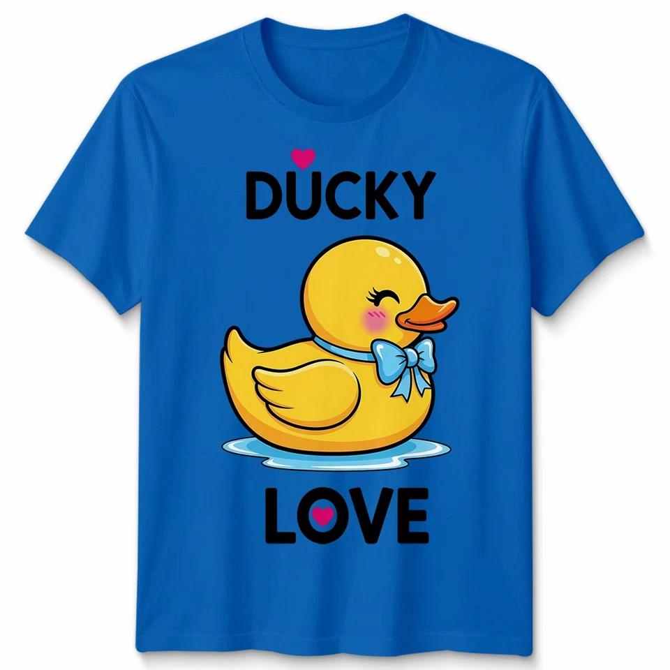 Ducky Love Rubber Duck Animals Mens T Shirt Womens Tee Graphic Tee 7 M