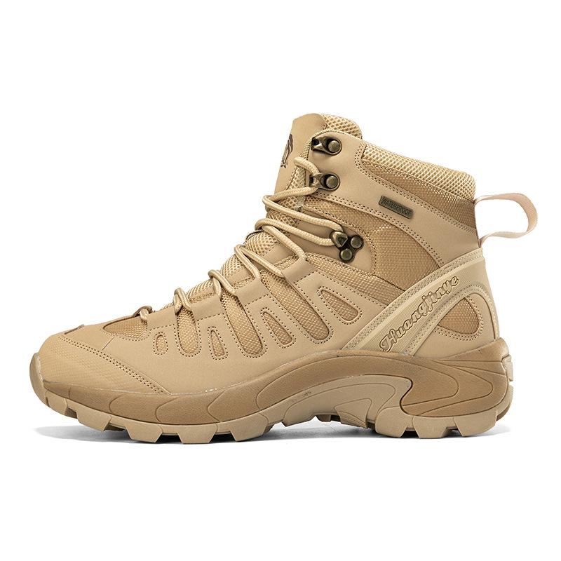 Large size outdoor sports shoes boots hiking boots desert boots high top hiking boots men's outdoor shoes