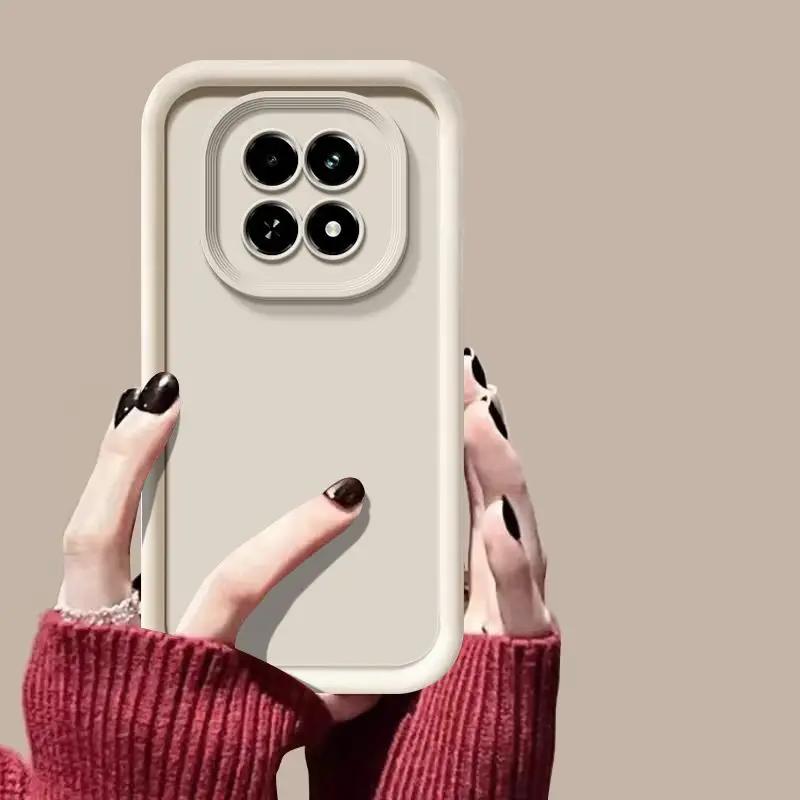 

Для Xiaomi Redmi Note 14 Pro 5G Чехол Redmy Note14 Pro Plus ProPlus + Чехлы для телефонаМатовая задняя крышка Защита с эффектом кожи Ударопрочный Redmi Note14 5G белый