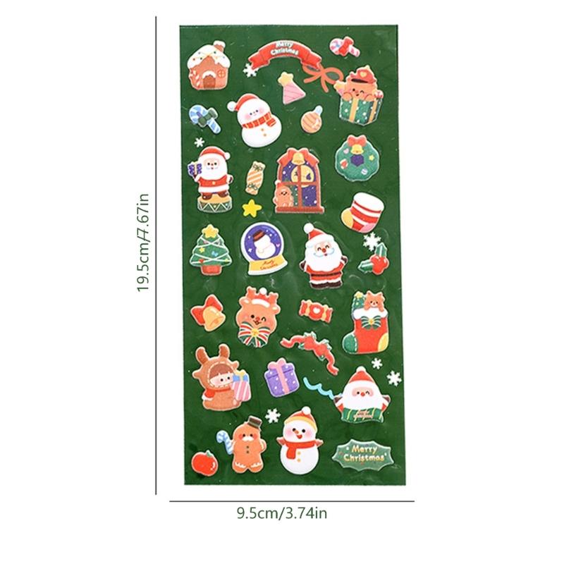 Cute Small Sticker for Kids & Adults, Reusable Tiny Sticker for Scrapbooking 3D Puffier Sticker Sheet Decorative Sticker