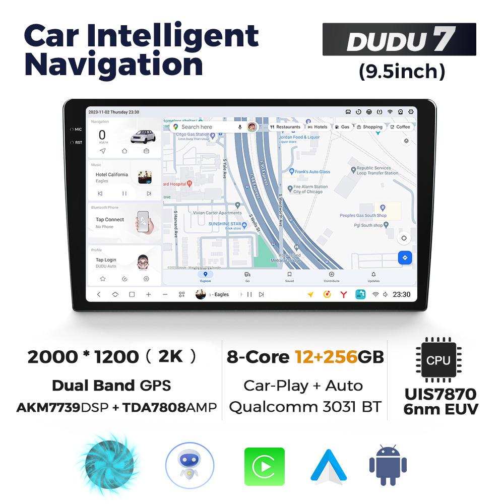DUDU7 Universal 9.5" 10.36" 11.5" 13 Inch Android Car Radio Stereo Multimedia Video Player GPS CarPlay Auto Intelligent Systems