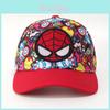 Gorra de Béisbol Bordada para Niños de Spider-Man con Protección Solar y Algodón Transpirable para las Temporadas de Primavera y Otoño