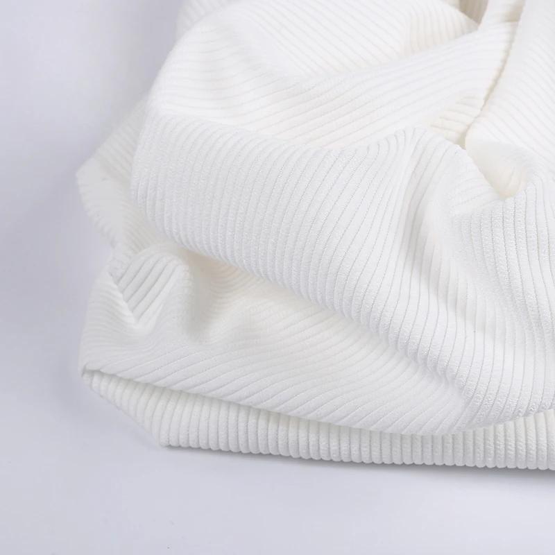 8 Strips Polyester Sand Wash Cotton Corduroy Cloth Non-elastic Cotton Fabric for Men and Women Coat Cloth Head