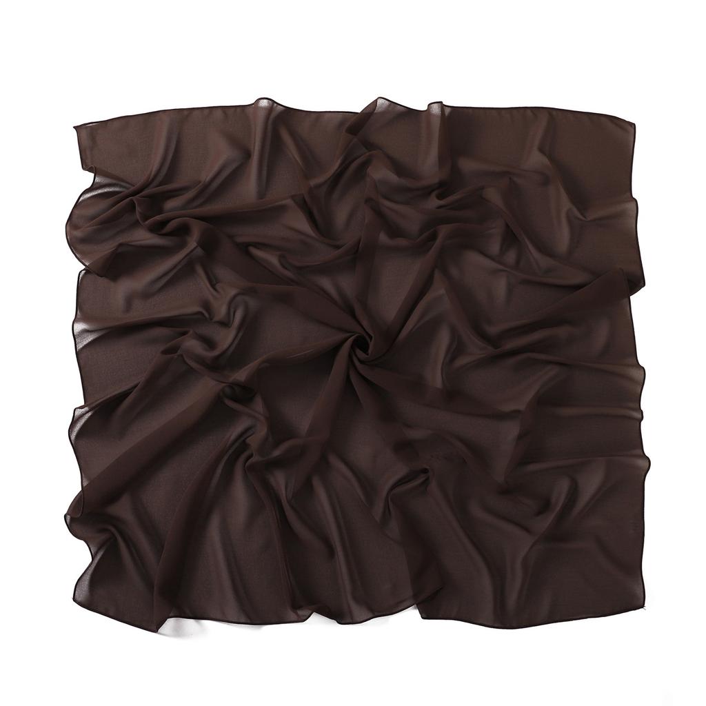 Solid Pearl Chiffon Women Scarf New Summer Girls Sunscreen Thin Scarves Soft Shawl Foulard Viscose Spring Lady Wrap Shawls