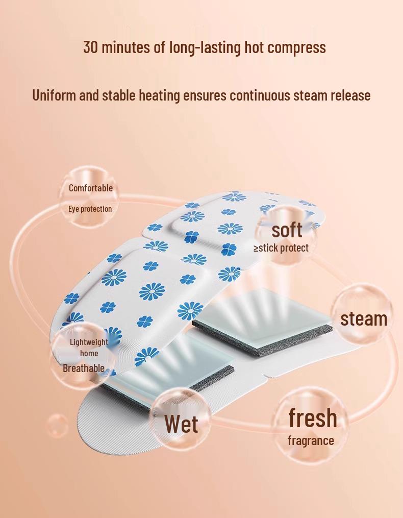 Beheizte Damp-Augenmaske für Schlaf und Müdigkeitslinderung