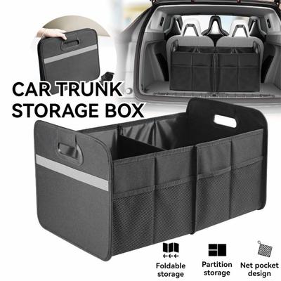 Oxford Cloth Car Trunk Organizer Foldable Shoes Storage Box Auto Box Car Trunk Storage Bag  Home