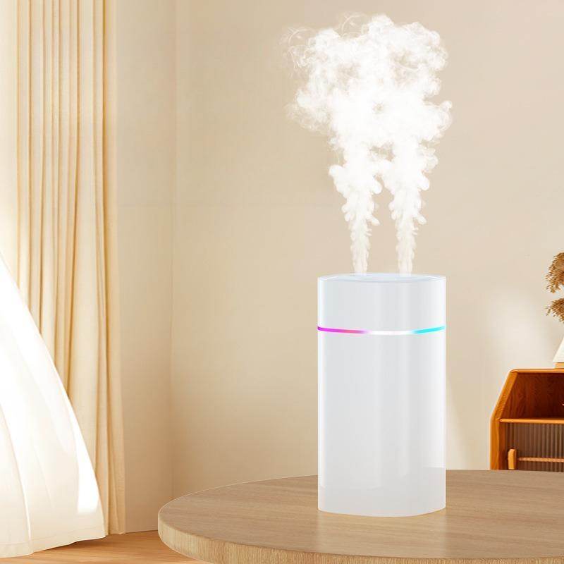 Neuer Luftbefeuchter Klein Haushalt Doppelspray Starker Nebel Büro Schreibtisch Auto Innenbereich Große Kapazität Vernebler