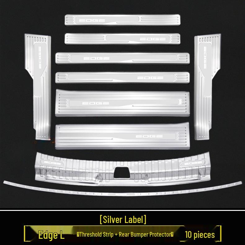 2023-2025 Ford Edge L: Door Sill Strips, Welcome Pedals, Stainless Steel Trunk Protector, Decorative Stickers