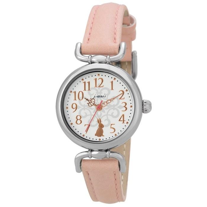 J-AXIS Animal Antique Watch Rabbit HL194-PI Women s Pink