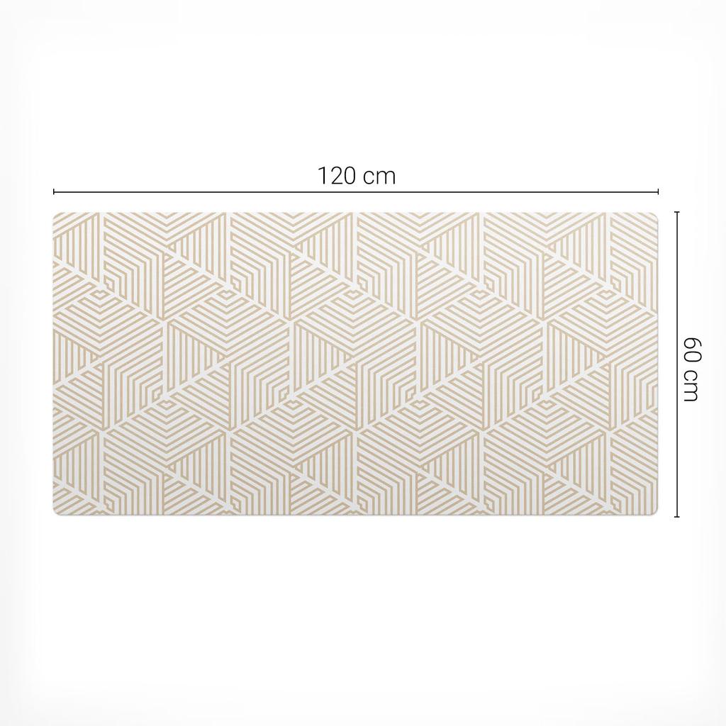Elegant Decorative Geometric Maze Desk Pad 120X60 Cm