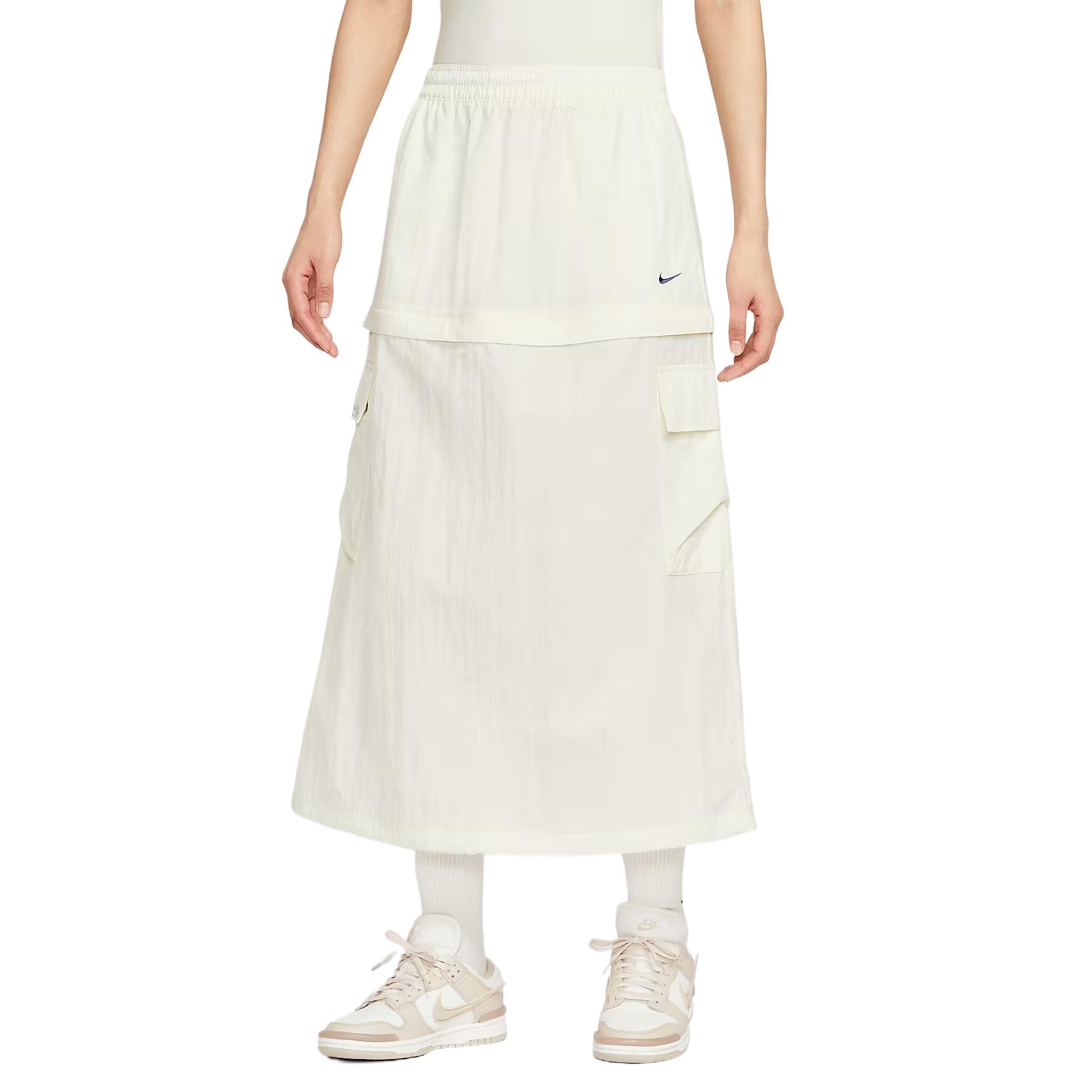 

Nike Sportswear Minimalist Fashion Versatile Trendy Casual Long Skirt Women skirts IH9275-047 XS