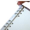A5A6A7B5A4 Book 6 Hole Loose-Leaf Notebook Zipper Bag Bill Handbook Pvc Storage Bag Clip Chain Pencil Bag