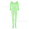 Sexy underwear Sexy long-sleeved large mesh hole One-piece net socks Net clothes Open crotch perspective