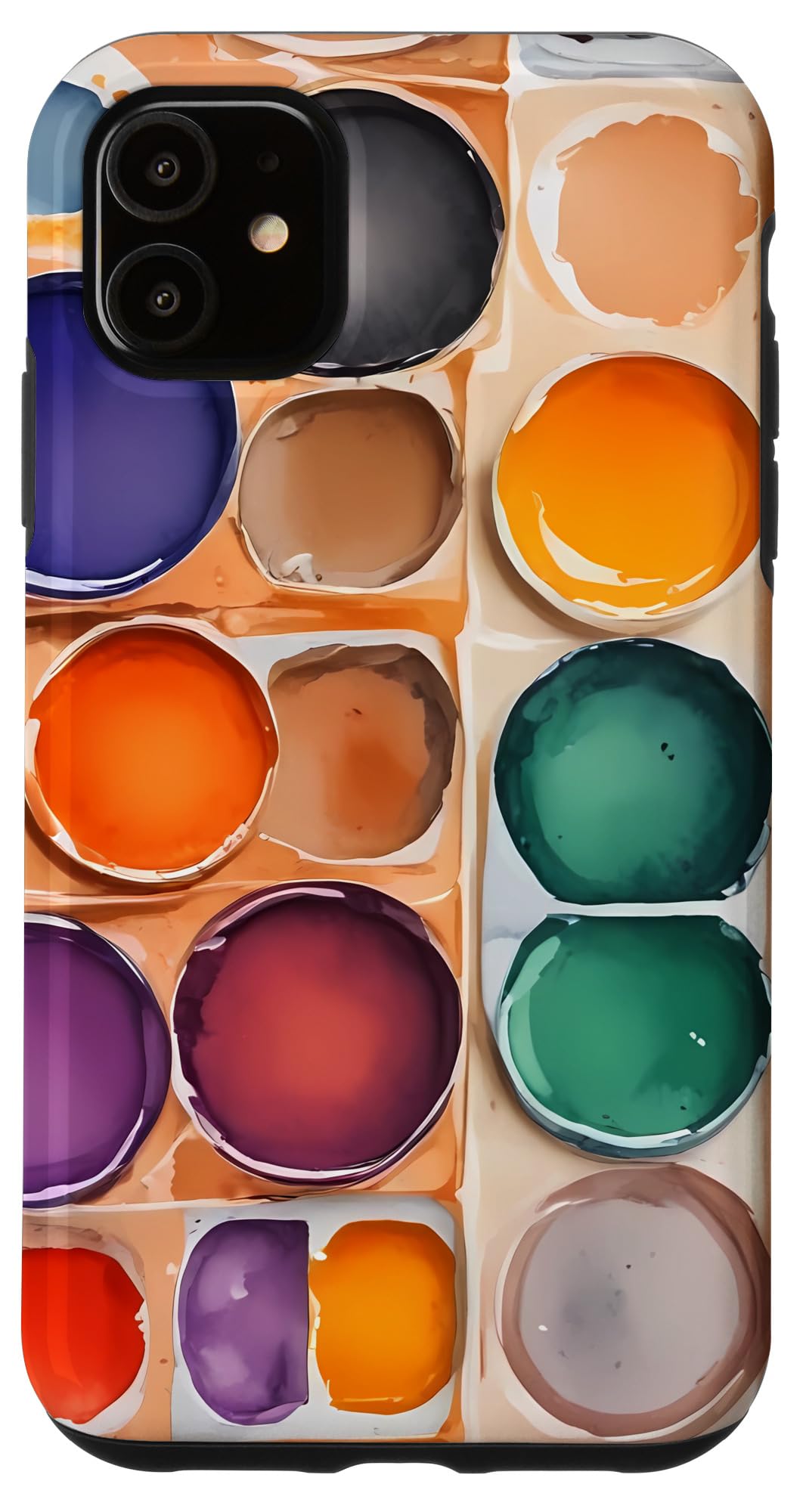

iPhone 11 watercolor paint and brush smartphone case painter s