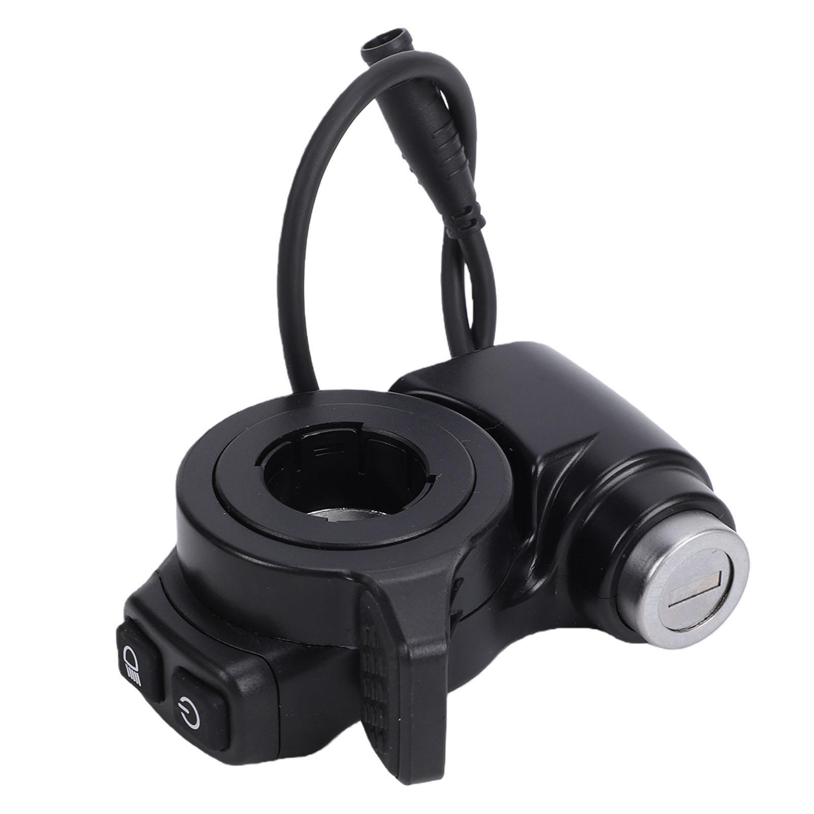 Manopola acceleratore per monopattino elettrico con blocco a chiave Sostituzione acceleratore per monopattino Cavo impermeabile black