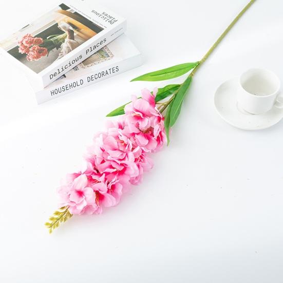 1 Branch Imitation Flower Anti-fade Decorative Multiple Layers Petals Elegant Simulation Larkspur Wedding Scene Layout Decoration