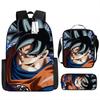Dragon Ball three-piece backpack popular animation primary school schoolbag boys new bag