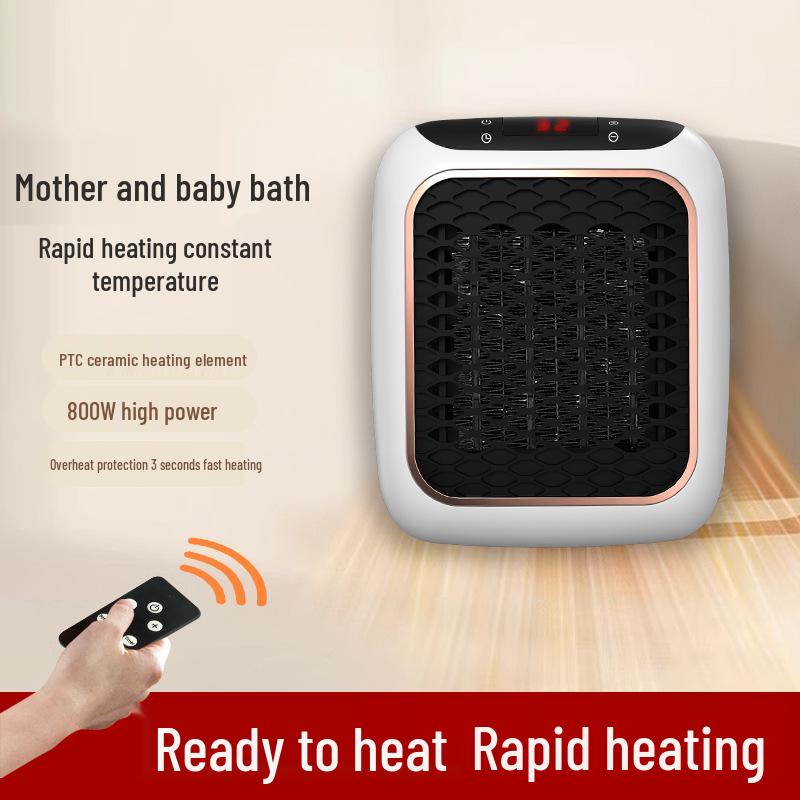 Compact Desktop Electric Fan Heater - Quick Heating, Energy Efficient