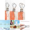 Practical And Functional 20x Stainless Steel Laundry Clips For Securely Holding Wet Clothes And Small Items