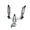 Enhanced Fishing Chair Set: Aluminum Rod Pod & Holders for Fish Keeper, Bait Tray, Umbrella - 5-Piece Kit