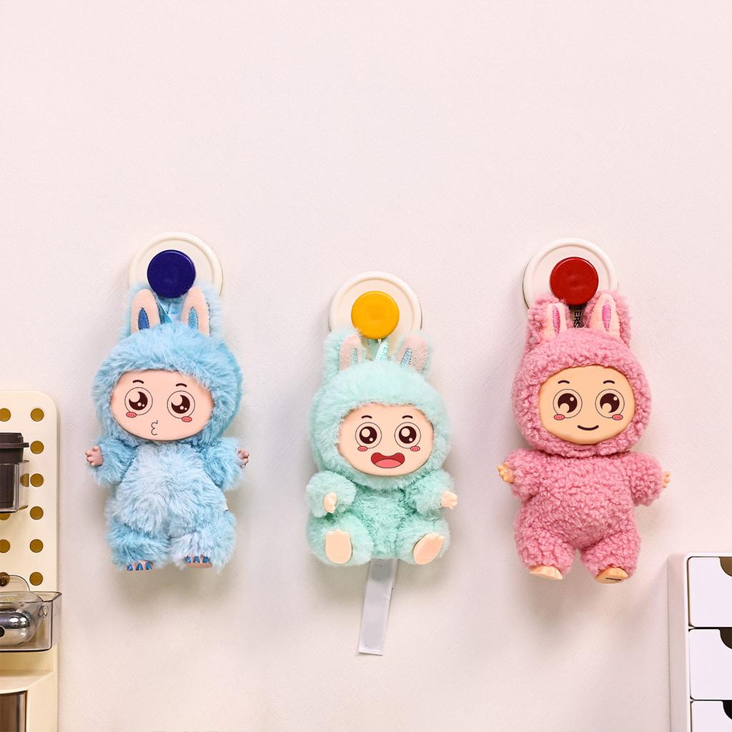 Colorful strong suction cup hook, no punching bathroom kitchen hook - movable, suitable for keys, towels, bags, dolls