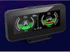 Universal Off-Road Inclinometer HUD with Voltmeter