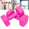 2 buc Gantere 4lb Fitness Haltere Culturism Yoga Sport Echipament Pierdere în Greutate Roșu Roz