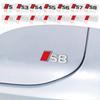 New For T Sline S3 S4 S5 S6 S7 S8 Aalloy Car Rear Trunk Badge Stickers Auto Tail Logo Modification Accessories Emblem Decor Decal