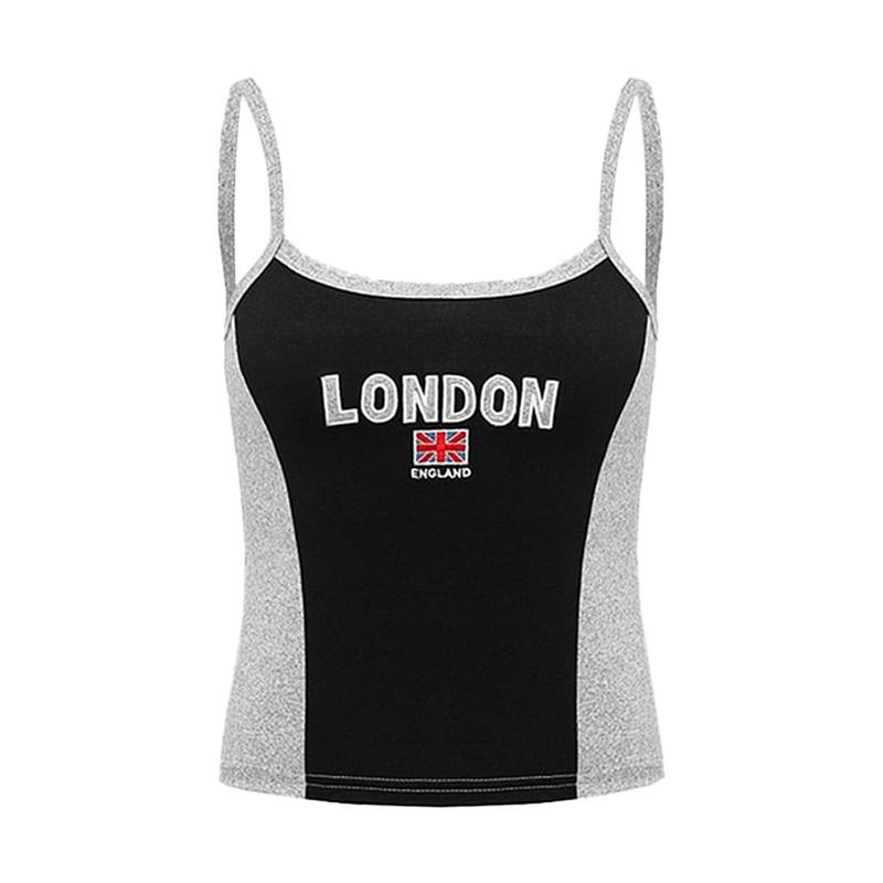 European and American Women's Y2k Summer Pattern Printed Vintage Gothic Tank Top T-shirt Short Top