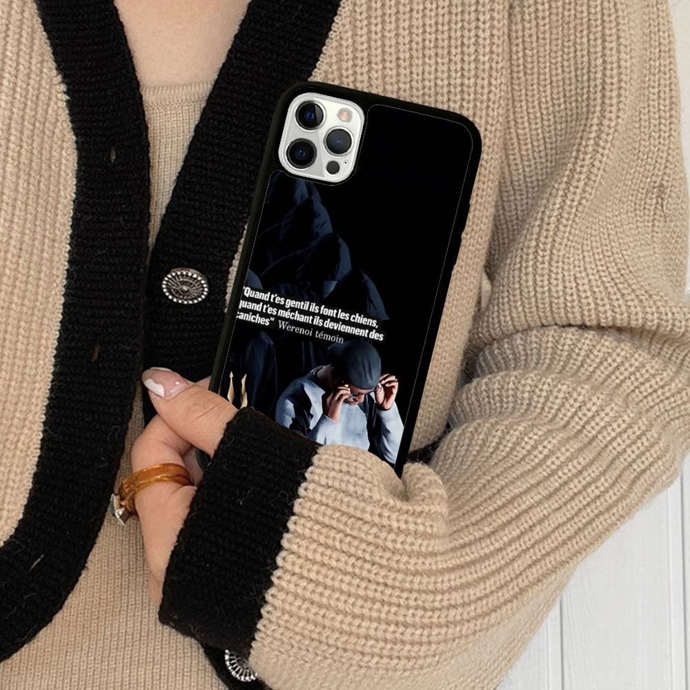 Rap W-WerenoiES Shockproof Phone Case For IPhone 11 12 13 14 15 16 17 Pro Max Plus PC TPU Hard Cover