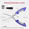 Tungsten Steel Long Nose Fishing Pliers: Line Cutter, Split Ring Opener & Hook Remover
