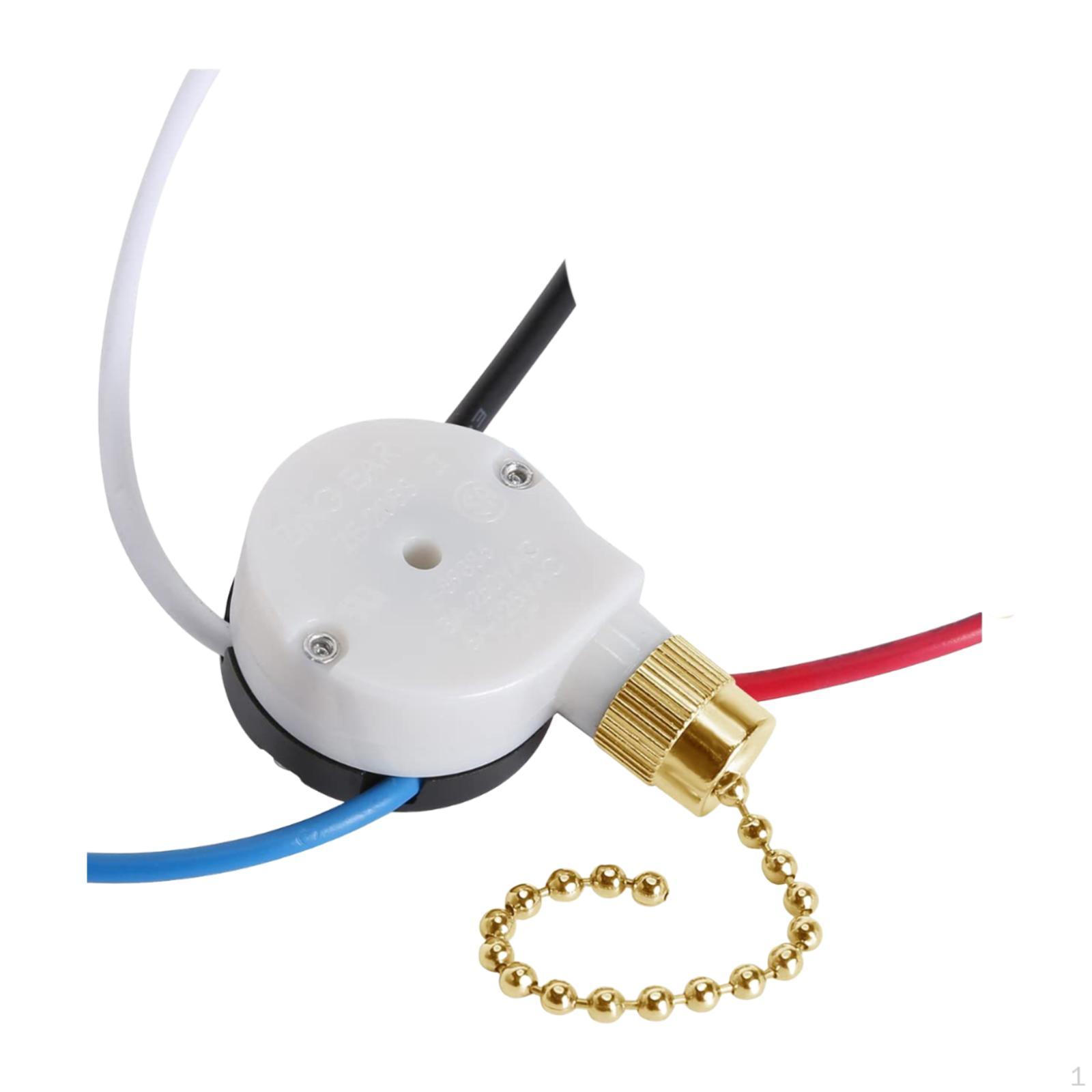 

3 Speed Pull Chain Switch 4 Wire for Ceiling Fan And Wall Light Control