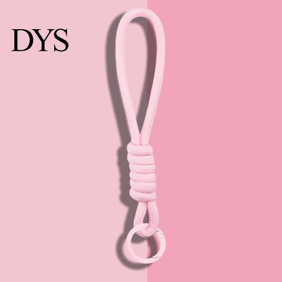 High Elasticity Rope Strap 2Pcs Braided Pendant Lightweight High-Elastic Keychain Holder with Soft Touch Wrist Reinforced Knot Design Macaron