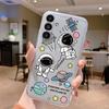 Clear Case For Samsung Galaxy A24 4G Shockproof Cover Cartoon Cute Soft Silicone Fundas For Galaxy A14 A54 A34 Transparent Coque