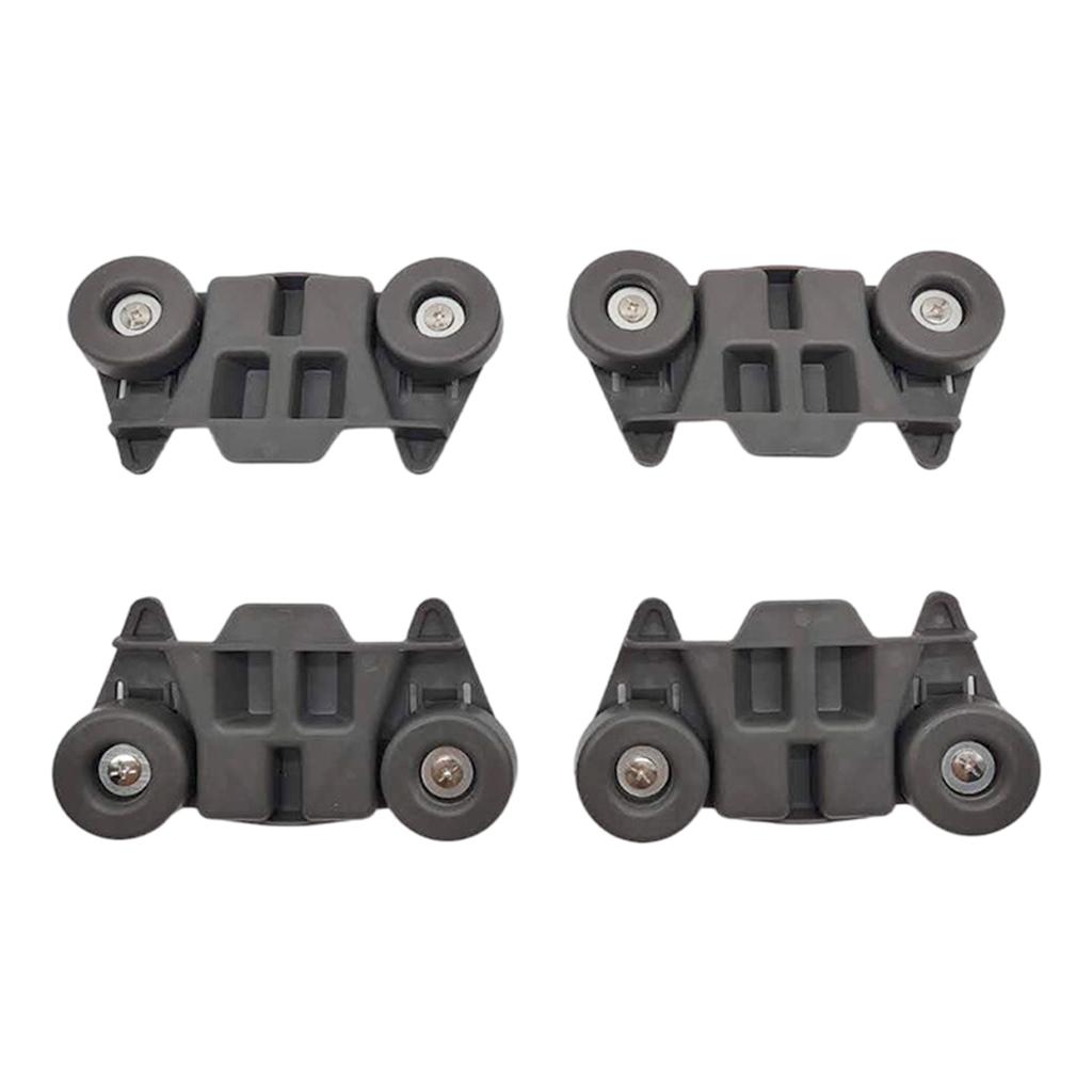 Set of 4 Replacement Lower Rack Rollers Plastic Dishwasher Spare Parts for Dishwashers Ensuring Quiet Performances