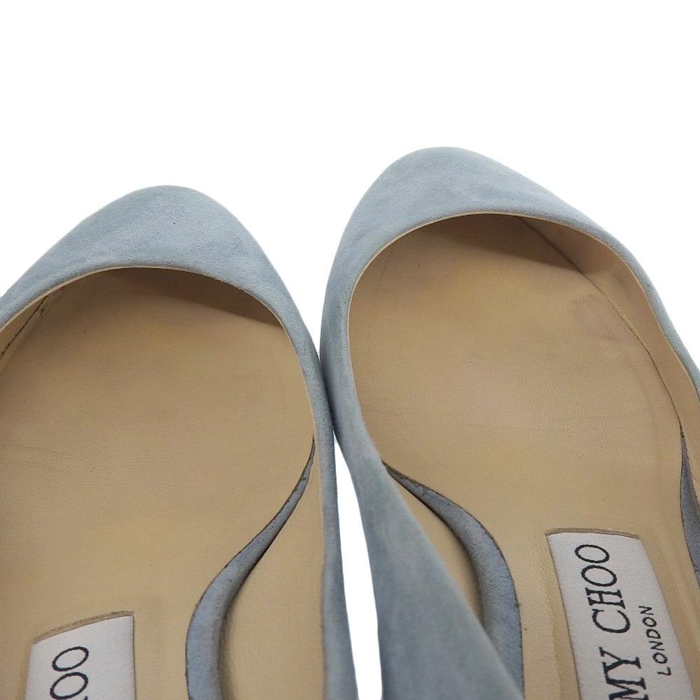 Jimmy Choo JESSIE 40 Pumps for Women, Suede, Blue, 36 1/2 Shoes 36.5 BlueUsed